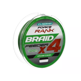 Plecionka FLAGMAN Force Rank Braid X4 Grass Camo 100m - 0.14mm