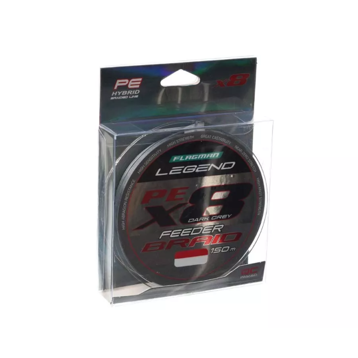 Plecionka FLAGMAN Legend Feeder Braid X8 Dark Grey 150m - 0,16mm