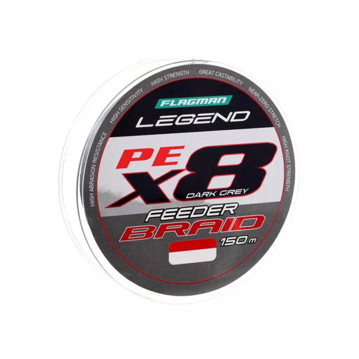 Plecionka FLAGMAN Legend Feeder Braid X8 Dark Grey 150m - 0,16mm