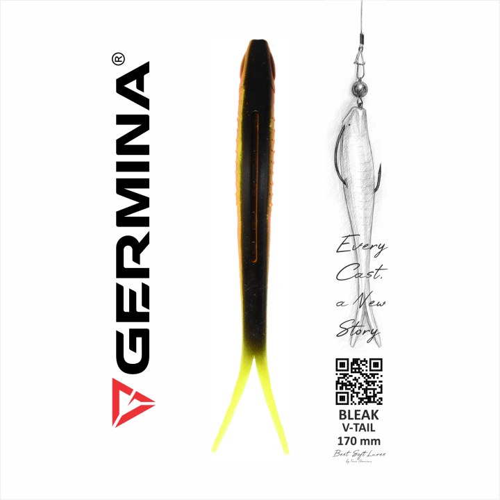 Guma Jaskółka GERMINA SL Bleak V-tail 17 cm Atom Bait