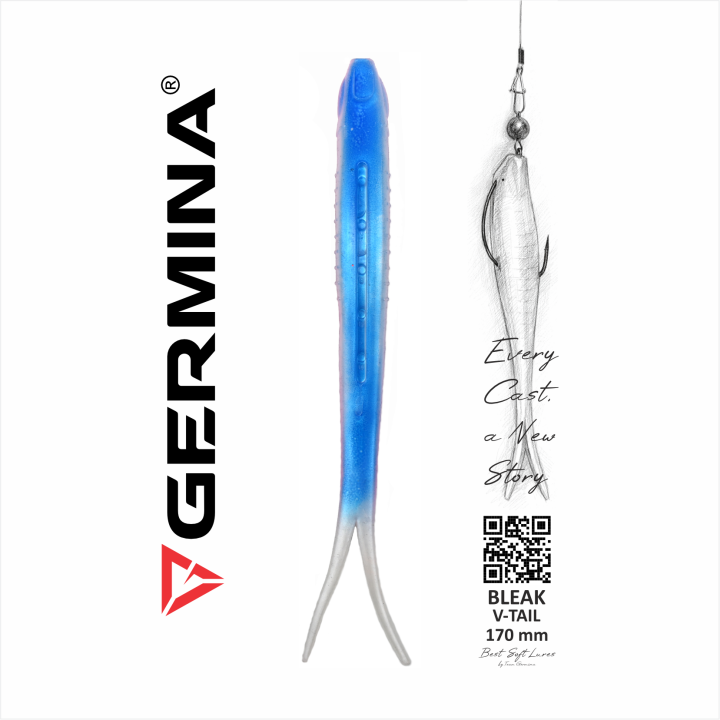 Germina SL Bleak V-tail 170 mm Blue Roach
