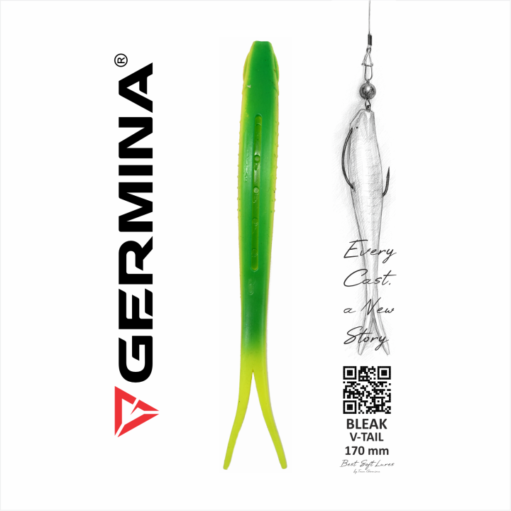 Guma Jaskółka GERMINA SL Bleak V-tail 170 mm Mad Tiger