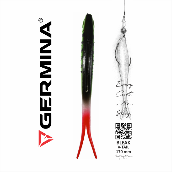 Guma Jaskółka GERMINA SL Bleak V-tail 17 cm Perch