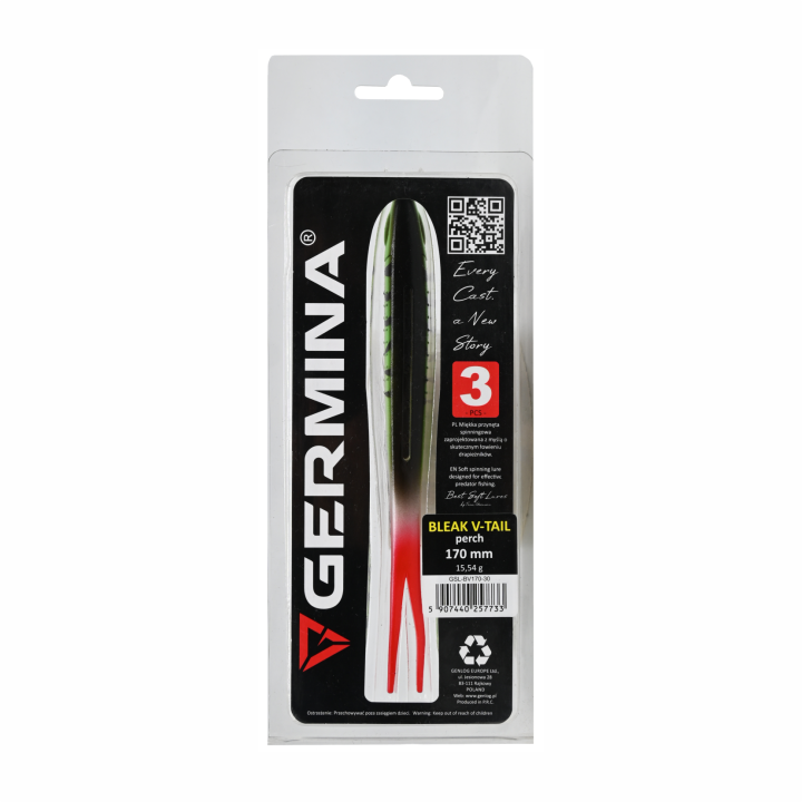 Guma Jaskółka GERMINA SL Bleak V-tail 17 cm Perch