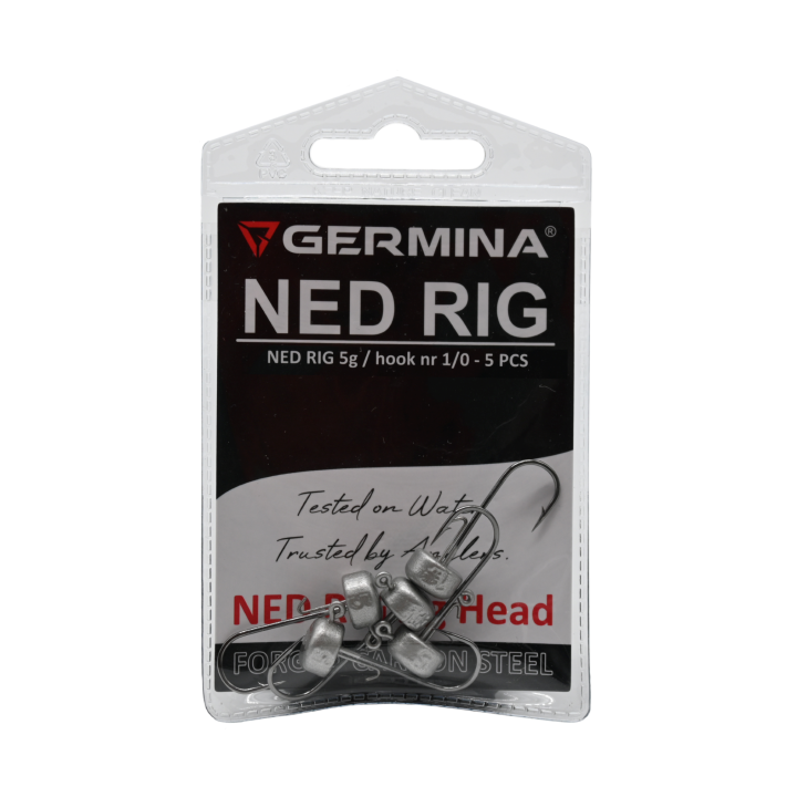 Główki Jigowe GERMINA Ned Rig hak 1/0 - 5g