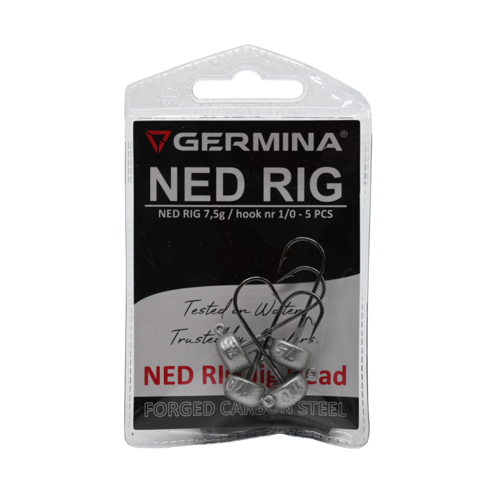 Główki Jigowe GERMINA Ned Rig hak 1/0 - 7,5g