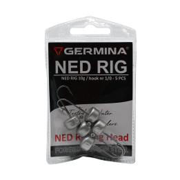Główki Jigowe GERMINA Ned Rig hak 1/0 - 10g