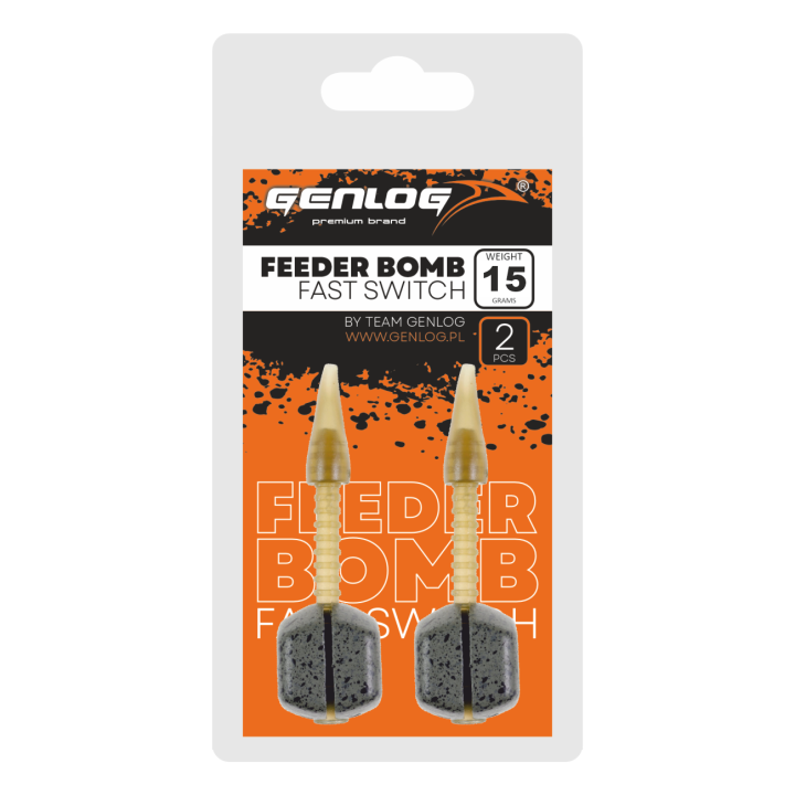 Ciężarek GENLOG Feeder Bomb Fast Switch - 15g - 2 szt.