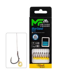 Przypony MIKADO MF14 Z Gumką Hak nr 12 Plecionka 0.12mm/10cm - op. 8 szt.