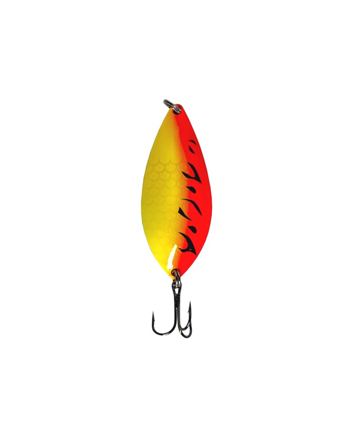Błystka Wahadłowa Blacha GERMINA Bream 3 - 24g Red Fire Tiger Szczupak