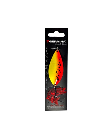 Błystka Wahadłowa Blacha GERMINA Bream 3 - 24g Red Fire Tiger Szczupak