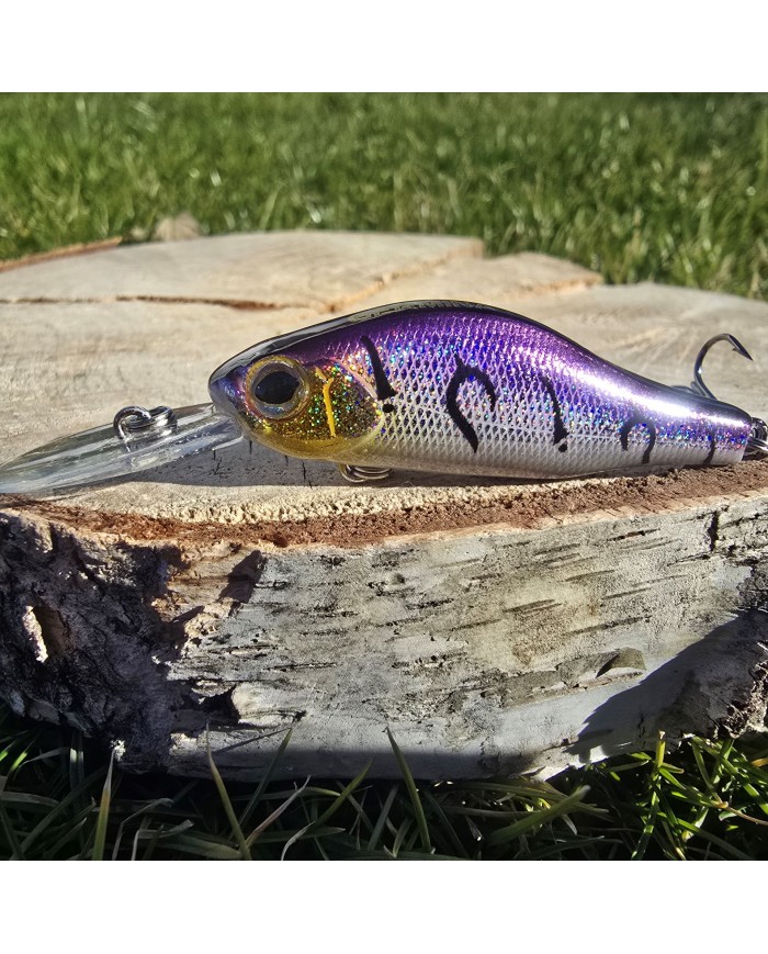 Zestaw 3x Wobler GERMINA Crank Bait 5cm Okoń Kleń Jaź Pstrąg 1-1,5m