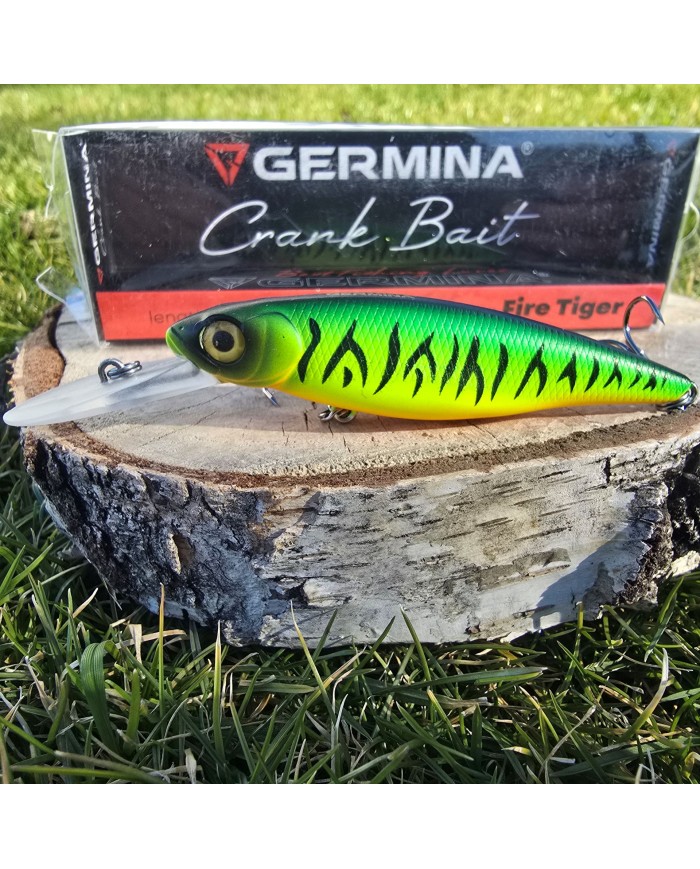 Germina Wobler Crank Bait 80mm 11,6g Fire Tiger