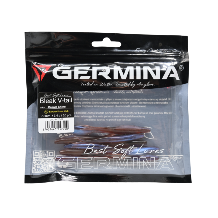 Germina SL Bleak V-tail 70 mm Brown Shine