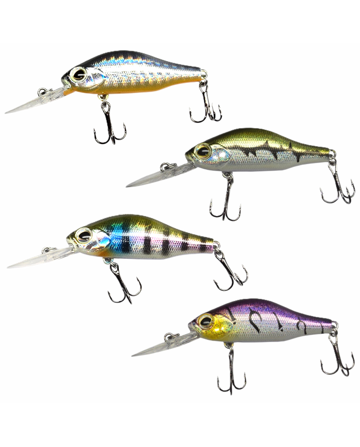 Zestaw 4x Wobler GERMINA Crank Bait 8cm Okoń Szczupak Boleń Sandacz 2-3m