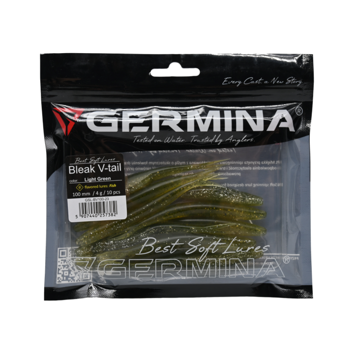 Germina SL Bleak V-tail 100 mm Light Green