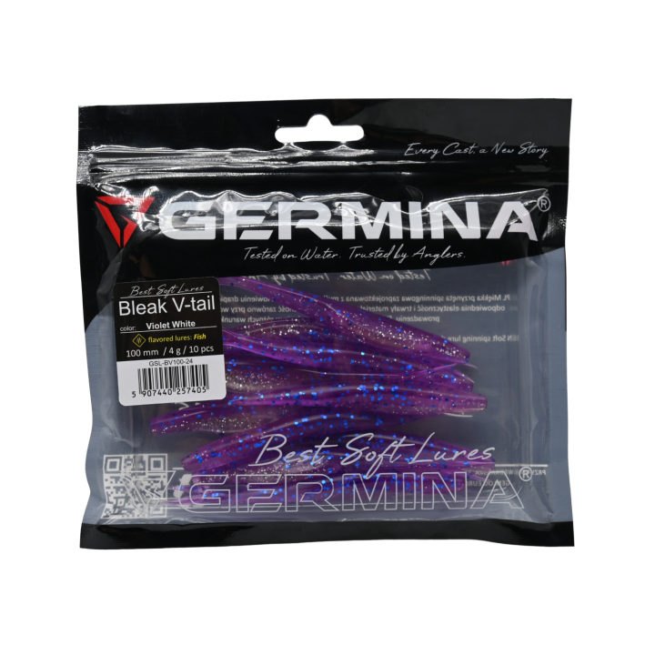 Germina SL Bleak V-tail 100 mm Violet white