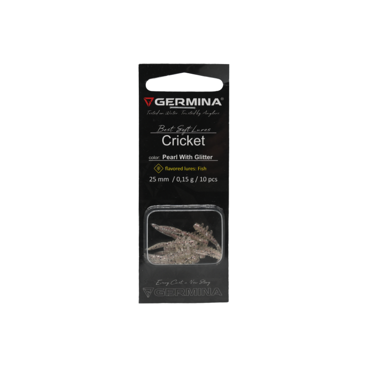 Germina SL Cricket 2,5 cm Pearl with glitter