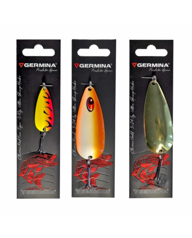 Zestaw 3x Błystka Blacha Wahadłowa GERMINA CLASSIC Szczupak Sandacz Sum Boleń