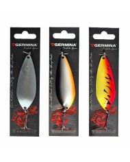 Zestaw 3x Błystka Blacha Wahadłowa GERMINA ESOX 18g Szczupak Sandacz Sum Boleń