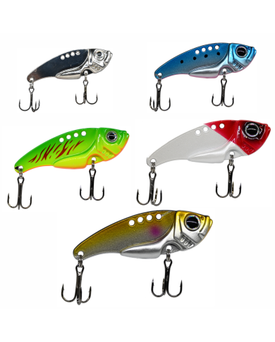 Zestaw MIX 5 Cykad GERMINA Blade Bait Okoń, Boleń, Kleń, Pstrag