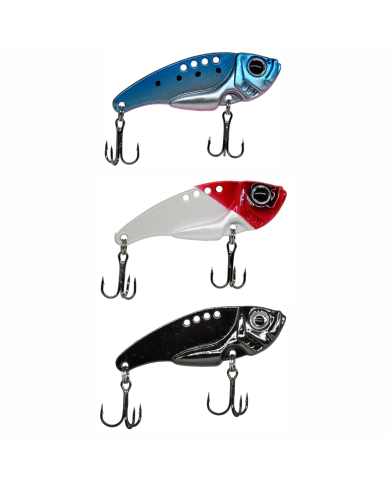 Zestaw 3 Cykad 20g GERMINA Blade Bait Okoń, Boleń, Kleń, Pstrag