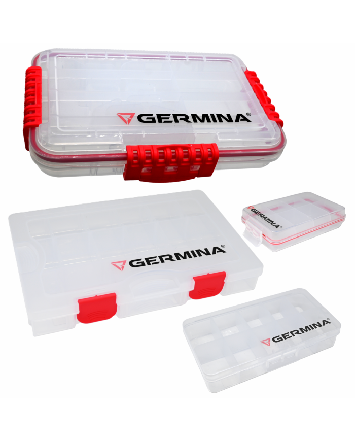 Zestaw 4x Pudełko GERMINA Clear na Przynęty