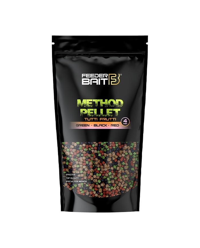 Pellet FEEDER BAIT Tutti Frutti 4mm - Green & Black & Red