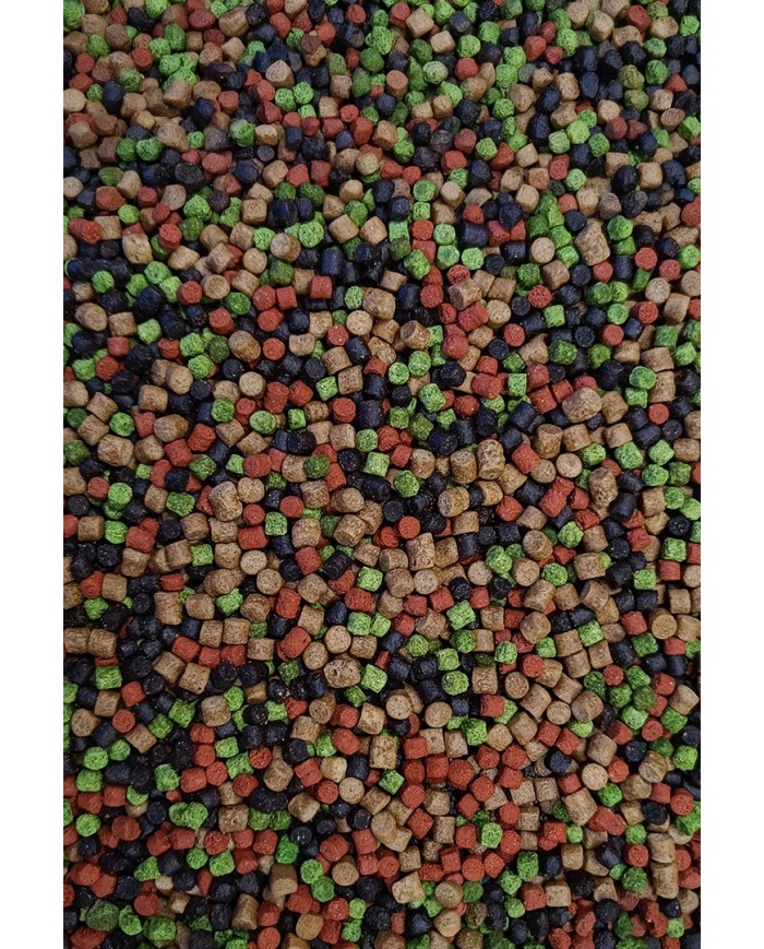 Pellet FEEDER BAIT Tutti Frutti 4mm - Green & Black & Red
