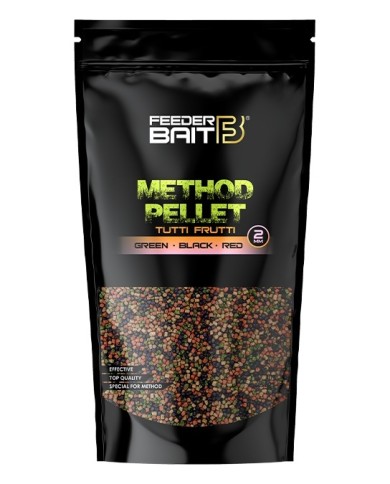 Pellet FEEDER BAIT Tutti Frutti 2mm - Green & Black & Red