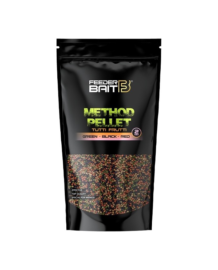 Pellet FEEDER BAIT Tutti Frutti 2mm - Green & Black & Red