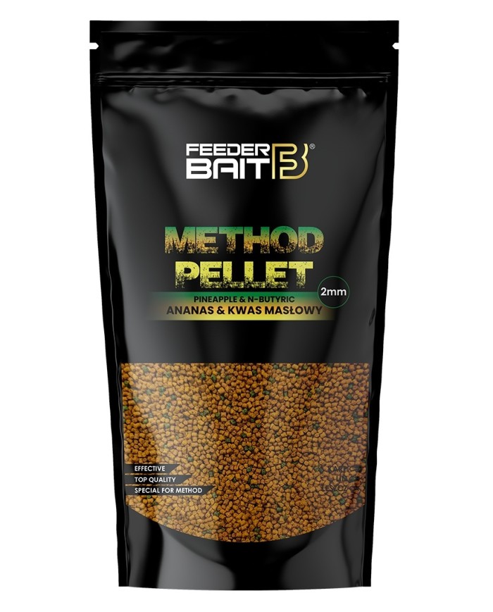 Pellet FEEDER BAIT 2mm - Ananas & Kwas Masłowy