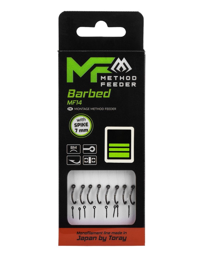 Przypony MIKADO MF14 z Igłą Hak 8 Żyłka 0.23mm/10cm - op.8szt.