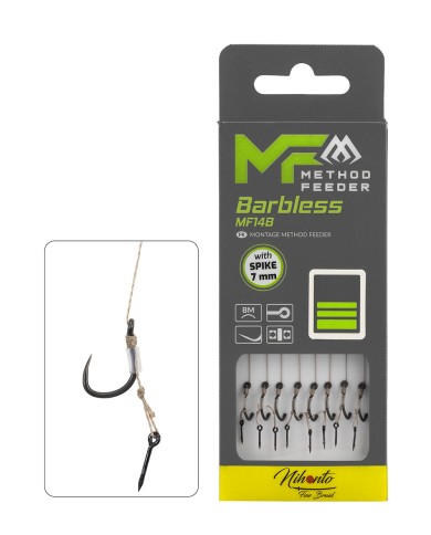 Przypony MIKADO MF14 Z Igłą Hak nr 6 Plecionka 0.16mm/10cm - op. 8 szt.