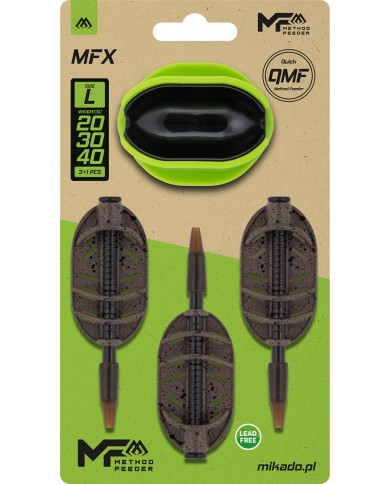 Zestaw Koszyków MIKADO Q.M.F MFX 20+30+40g+Foremka L Method Feeder