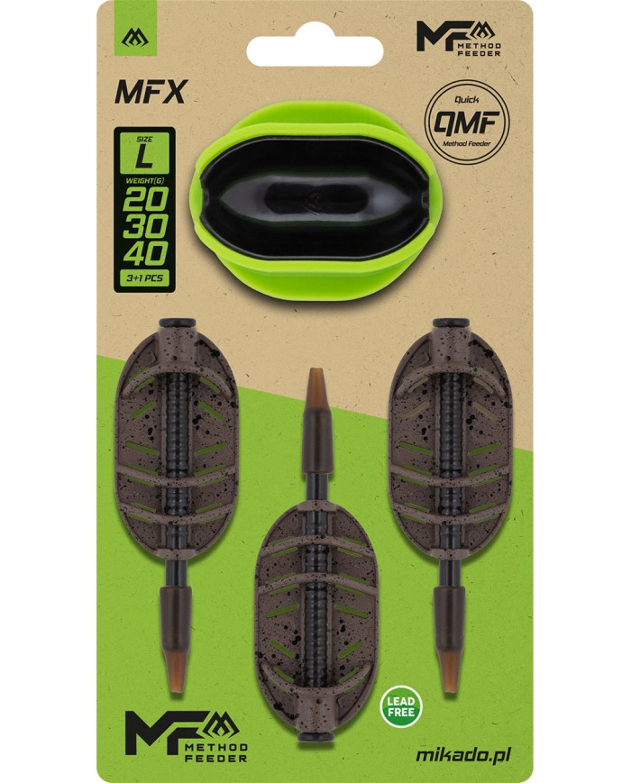 Zestaw Koszyków MIKADO Q.M.F MFX 20+30+40g+Foremka L Method Feeder