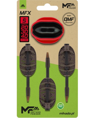Zestaw Koszyków MIKADO Q.M.F MFX 20+30+40g+Foremka S Method Feeder