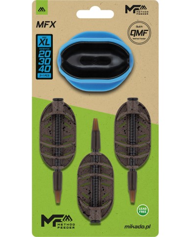 Zestaw Koszyków MIKADO Q.M.F MFX 20+30+40g+Foremka XL Method Feeder