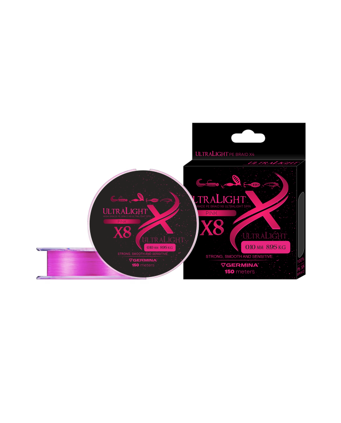 Plecionka GERMINA UltraLight X8 0.10mm 8.95kg 150m