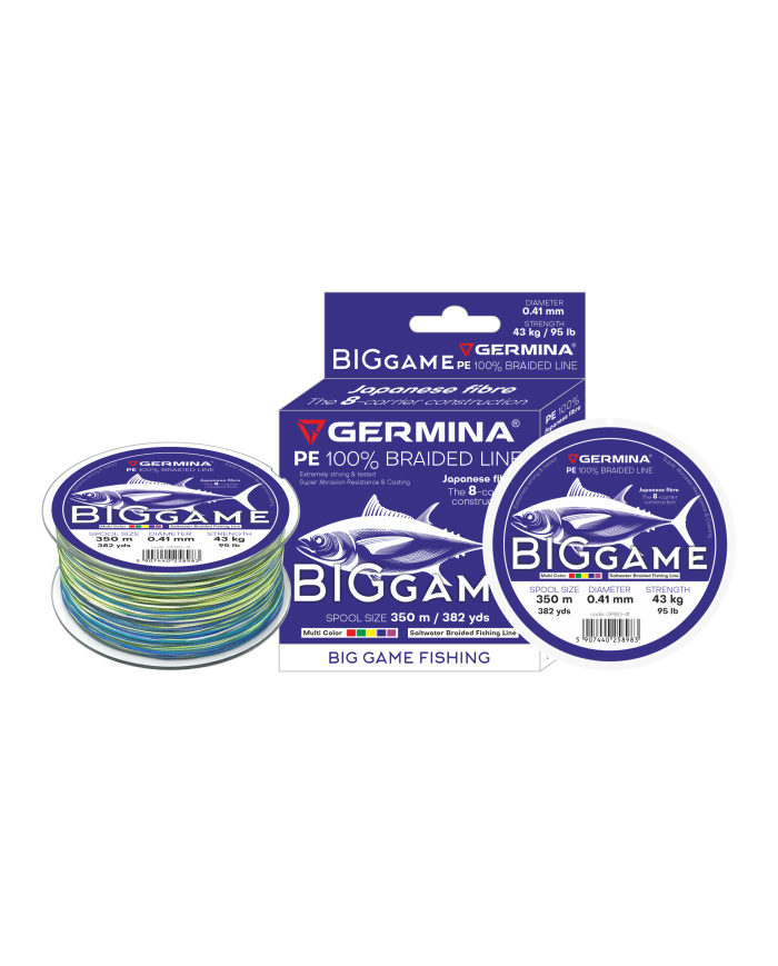 Plecionka GERMINA BIG GAME 0.41mm 43kg 95lb 350m
