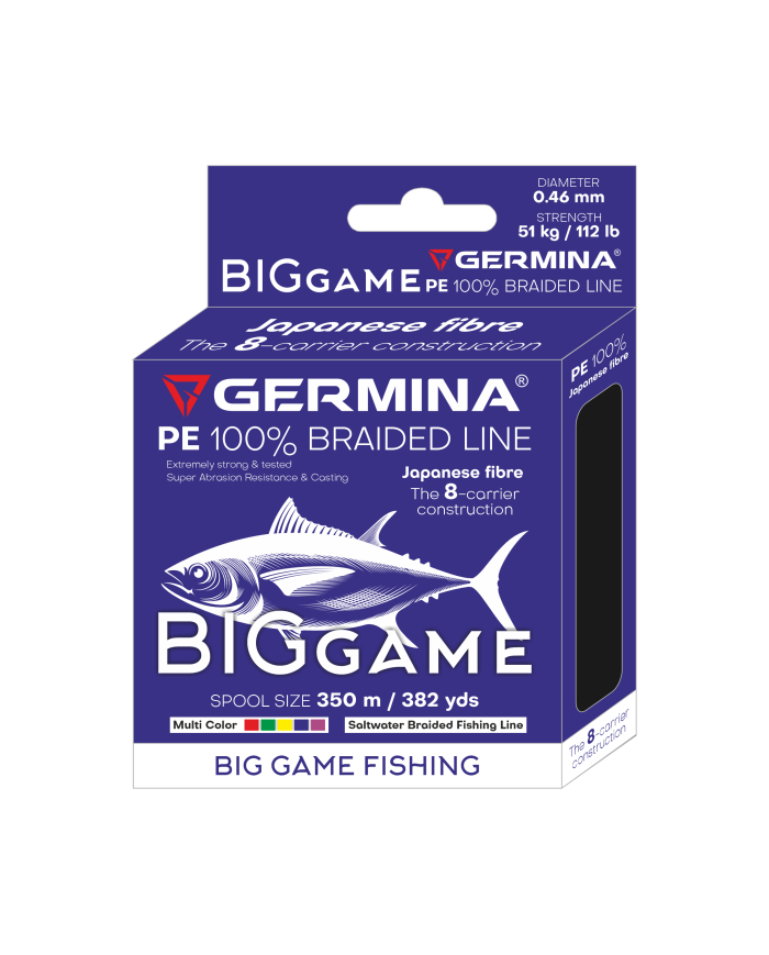 Plecionka GERMINA BIG GAME 0.46mm 51kg 112lb 350m