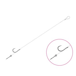 Przypony DELPHIN FLR z Igłą Hak Nr 6 Fluorocarbon 0.22mm/12cm - Op. 6 Szt.