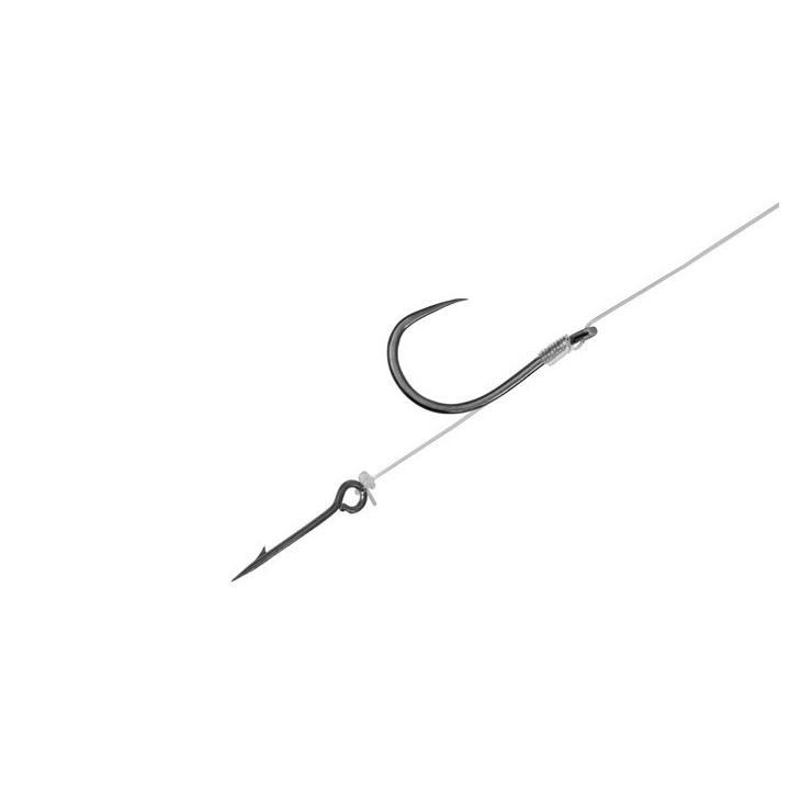 Przypony DELPHIN FLR z Igłą Hak Nr 6 Fluorocarbon 0.22mm/8cm - Op. 6 Szt.