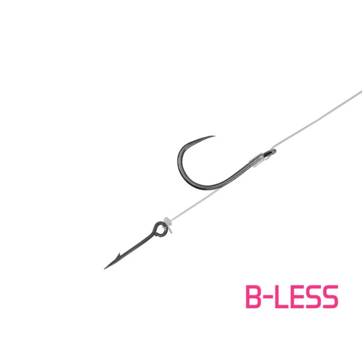 Przypony DELPHIN FLR z Igłą Hak Nr 6 Fluorocarbon 0.22mm/8cm - Op. 6 Szt.