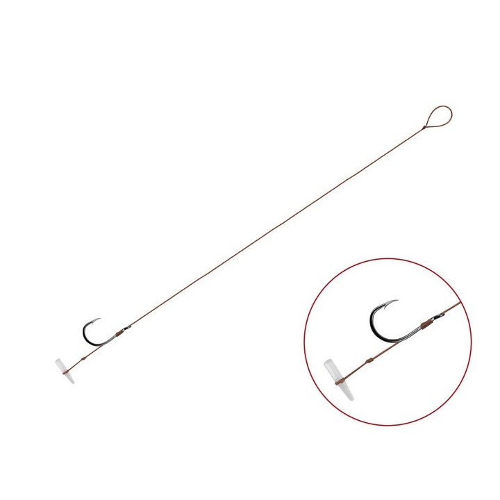 Przypony DELPHIN Proxi 8 Quickstop Hak Nr 6 Plecionka 0.10mm/12cm - Op. 6 Szt.