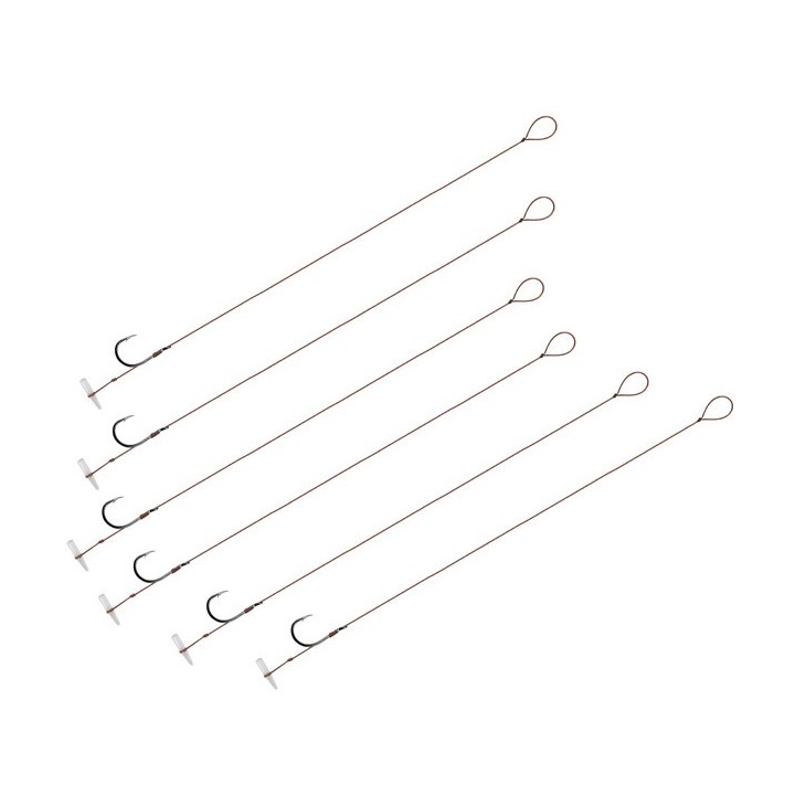 Przypony DELPHIN Proxi 8 Quickstop Hak Nr 8 Plecionka 0.10mm/8cm - Op. 6 Szt.