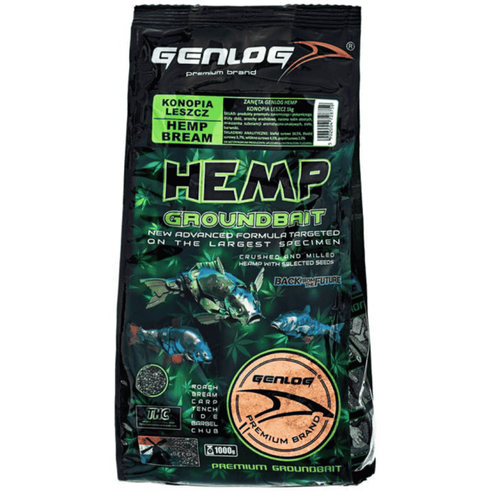 Zanęta GENLOG Hemp 1 kg - Konopia Leszcz