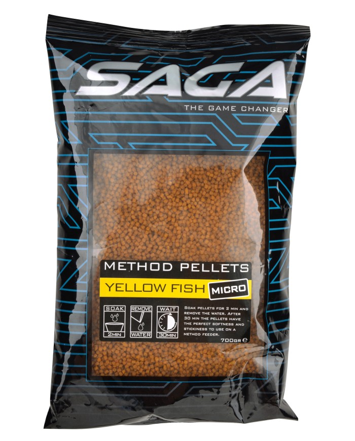 Pellet Saga Method Yellow Fish 0.7 kg - 2mm