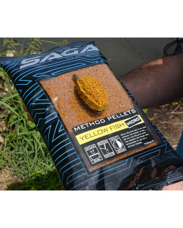 Pellet Saga Method Yellow Fish 0.7 kg - 2mm