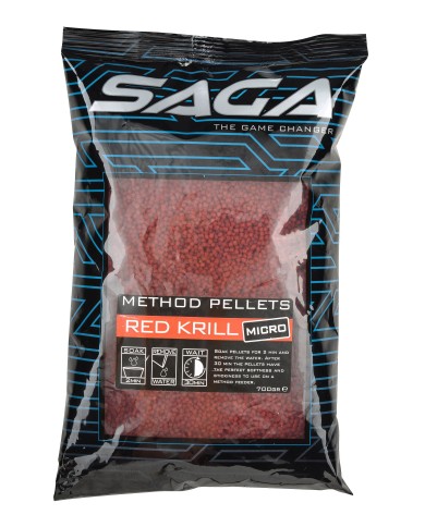 Pellet Saga Method Red Krill 0.7 kg - 2mm